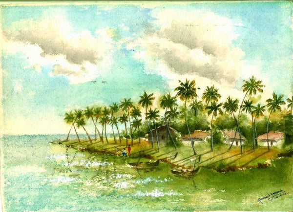 Kochi Island Painting by Ramessh Barpande | ArtZolo.com
