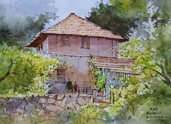Kokan House Painting by Riyaj Shikalgar | ArtZolo.com