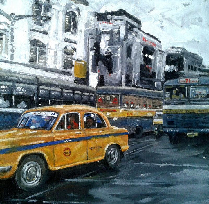 Kolkata 10 Painting by Raju Sarkar | ArtZolo.com