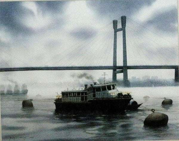 Kolkata 15 Painting by Sudipta Karmakar | ArtZolo.com