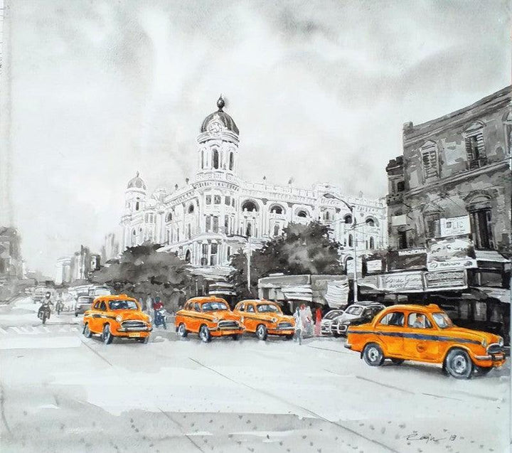 Kolkata 23 Painting by Raju Sarkar | ArtZolo.com
