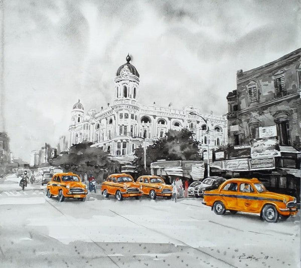 Kolkata 8 Painting by Raju Sarkar | ArtZolo.com