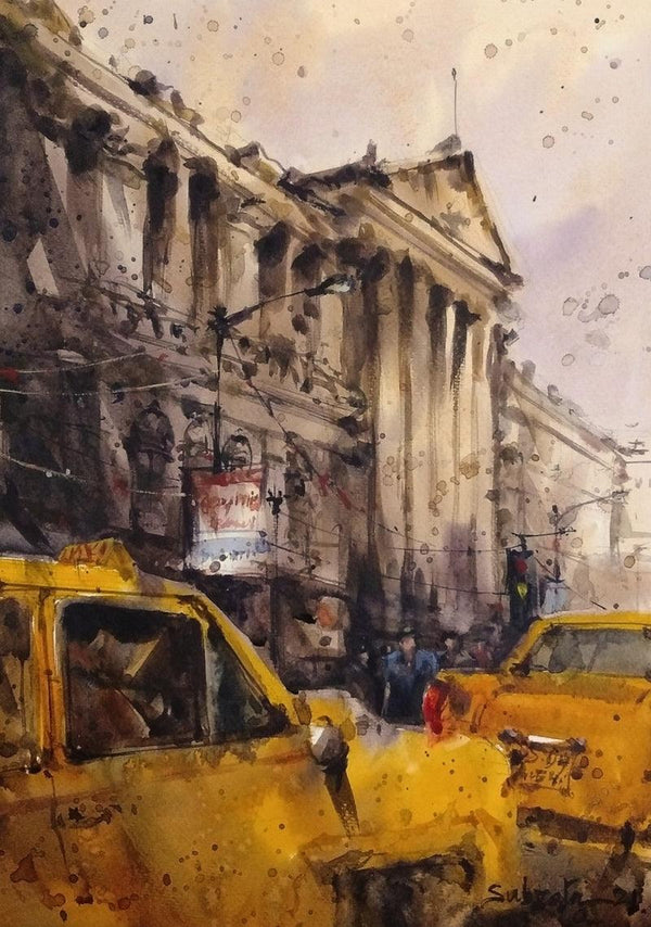 Kolkata Painting by Subrata Malakar | ArtZolo.com