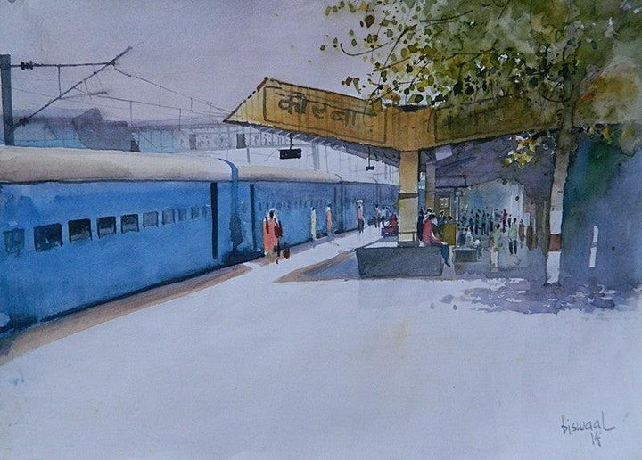 Korba Platform Painting by Bijay Biswaal | ArtZolo.com