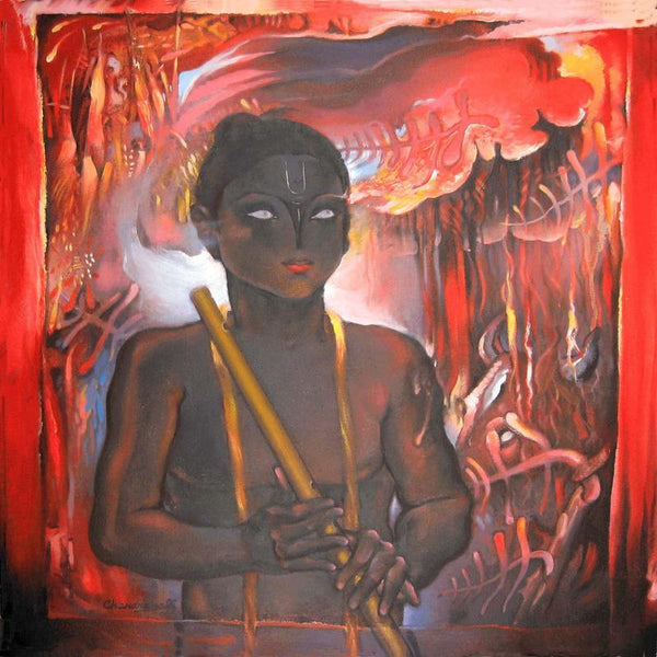 Krishna by Chandranath Banerjee | ArtZolo.com