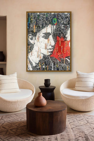 Krishna (Krishna) by artist Vinita Dasgupta displayed in a Boutique gallery