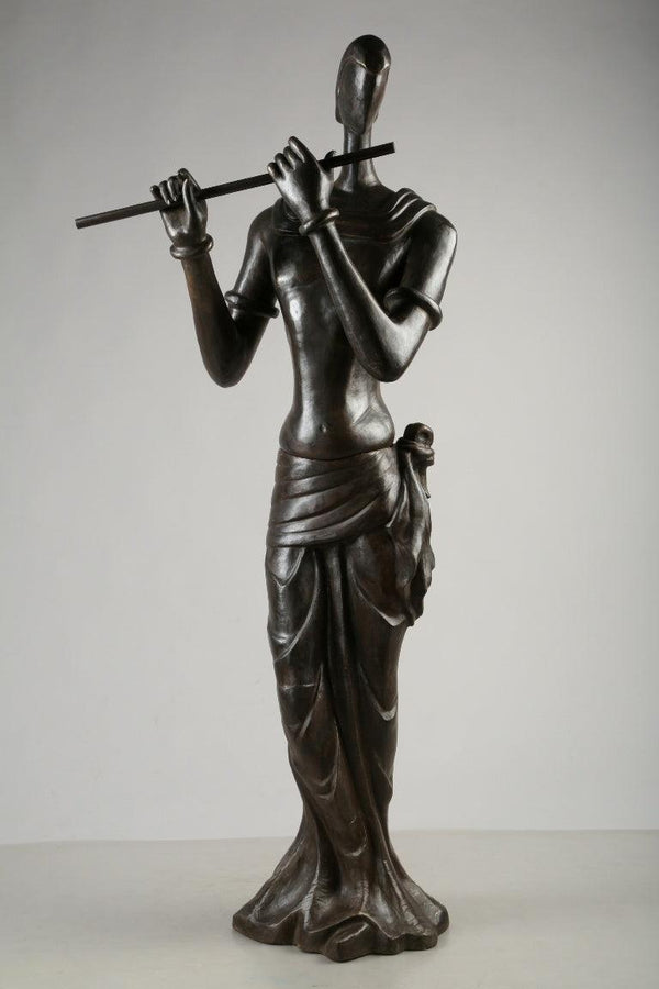 Krishna Sculpture by Tapas Sarkar | ArtZolo.com