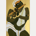 Religious serigraphs painting titled 'Krishna', 40x30 inches, by artist Thota Vaikuntam on Paper