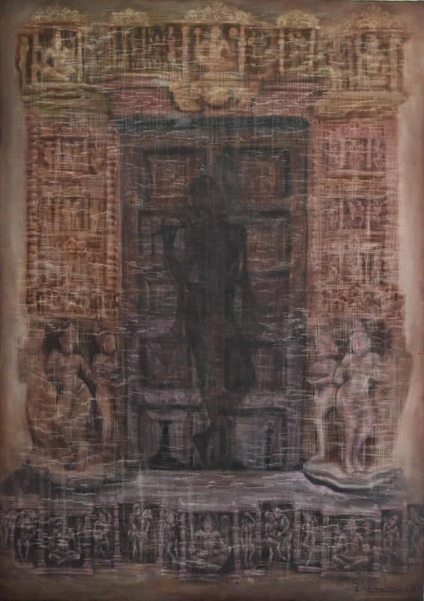Krishna Shadow Painting by Durshit Bhaskar | ArtZolo.com
