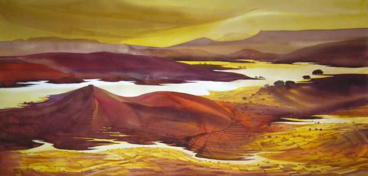 Krishna Valley Panchgani 10 Painting by Sunil Kale | ArtZolo.com