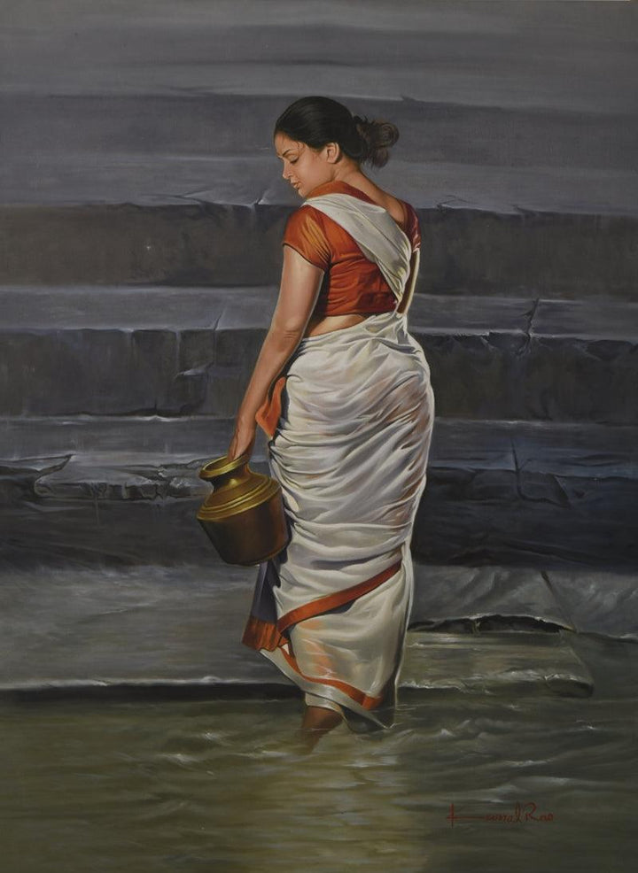 Lady Painting by Kamal Rao | ArtZolo.com
