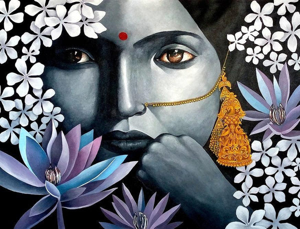 Lady Painting by Ranjith Raghupathy | ArtZolo.com