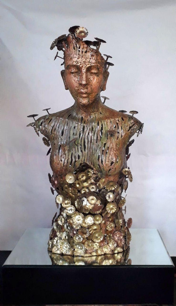 Lady Sculpture by Dinesh Singh | ArtZolo.com