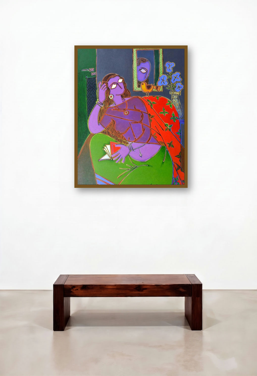 Lady On A Red Chair (Contemplation)