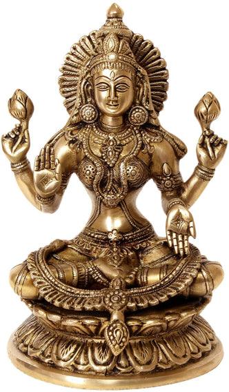 Lakshmi Brass Idol Handicraft by Vs Craft | ArtZolo.com