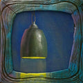 Still-life acrylic painting titled 'Lamp', 12x12 inches, by artist Gopal Pardeshi on Canvas
