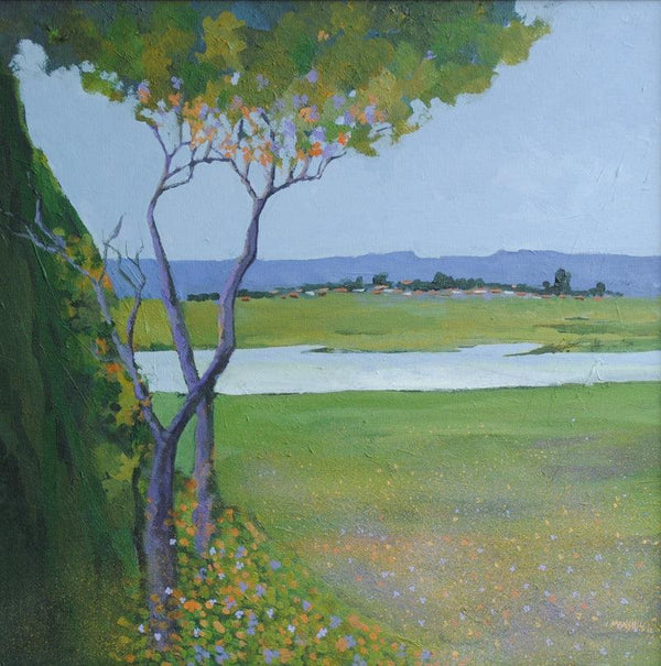 Landscape 1 Painting by Mansing Jadhav | ArtZolo.com