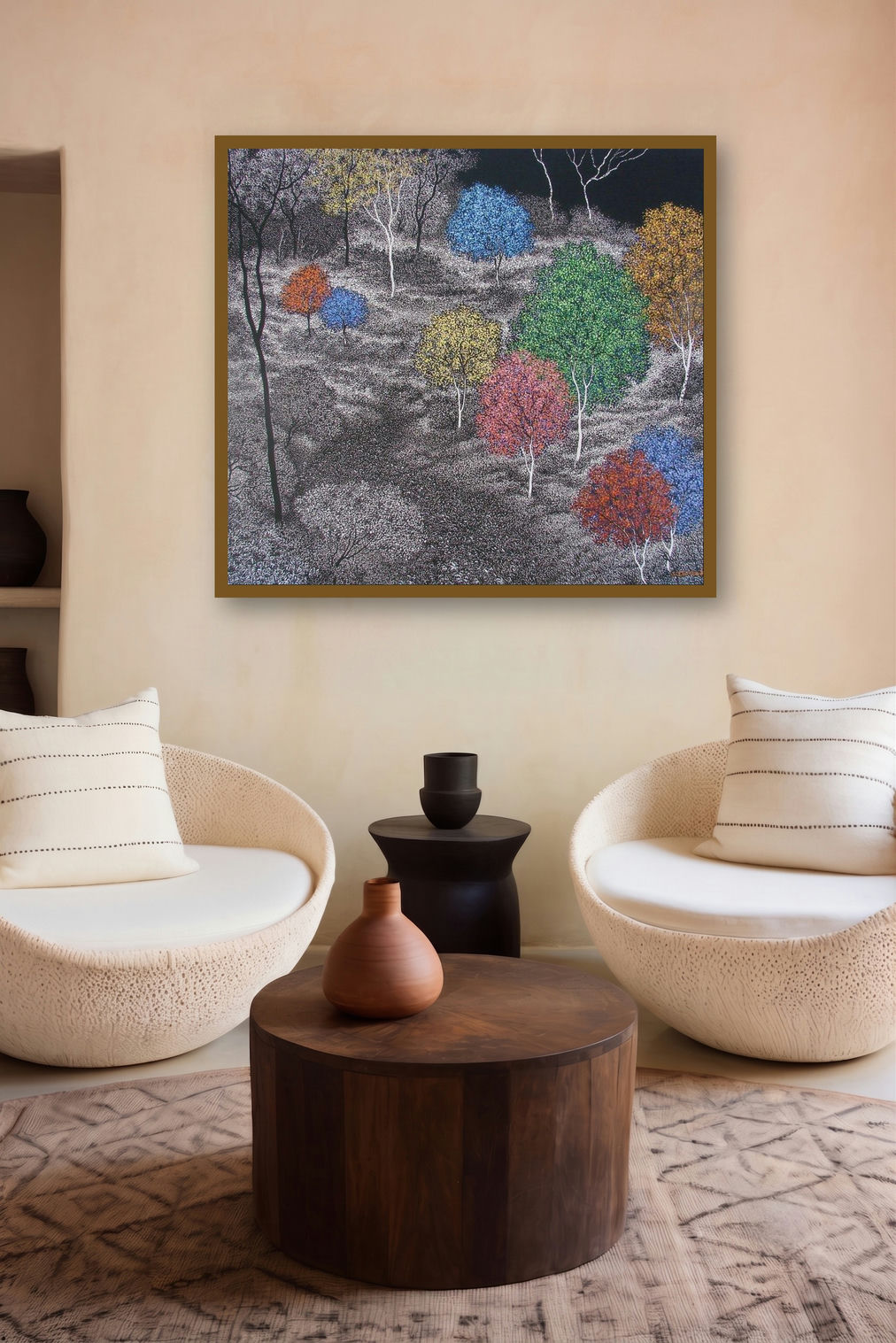 Landscape 1 by artist Sanjay Devsale displayed in a Boutique gallery
