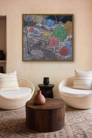Landscape 1 by artist Sanjay Devsale displayed in a Boutique gallery