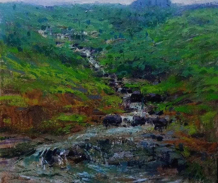 Landscape 2 Painting by Suresh Jangid | ArtZolo.com