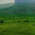Nature acrylic painting titled 'Landscape 3', 12x12 inches, by artist Suresh Jangid on Canvas