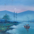 Landscape oil painting titled 'Landscape 4', 12x12 inches, by artist Shankar Zunjarrao on Canvas