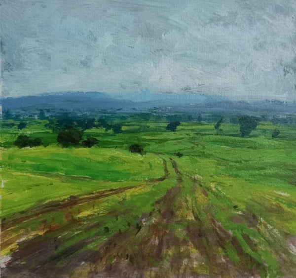 Landscape 9 Painting by Suresh Jangid | ArtZolo.com