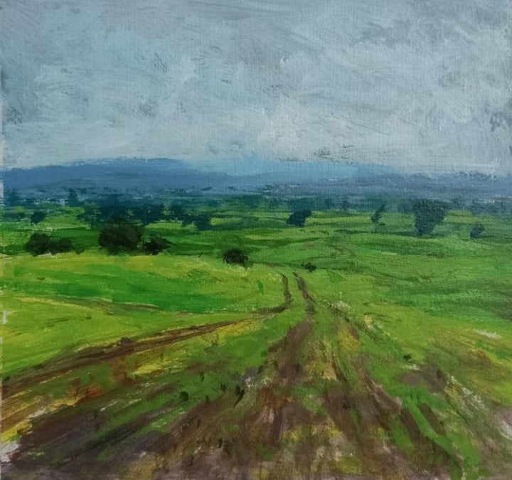 Landscape 9 Painting by Suresh Jangid | ArtZolo.com