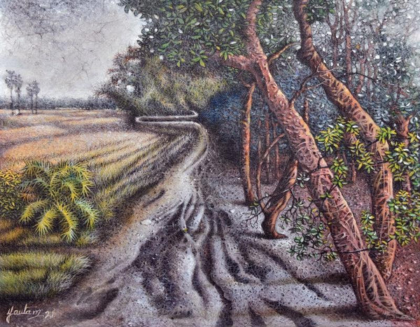 Landscape Painting by Goutam Das | ArtZolo.com