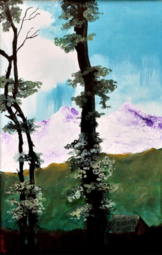 Landscape Iii Painting by Devirani Dasgupta | ArtZolo.com