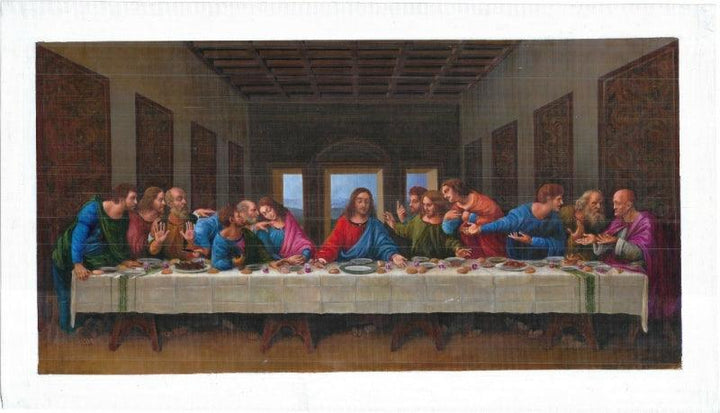 Last Supper Recreation Painting by Biju Thomas | ArtZolo.com