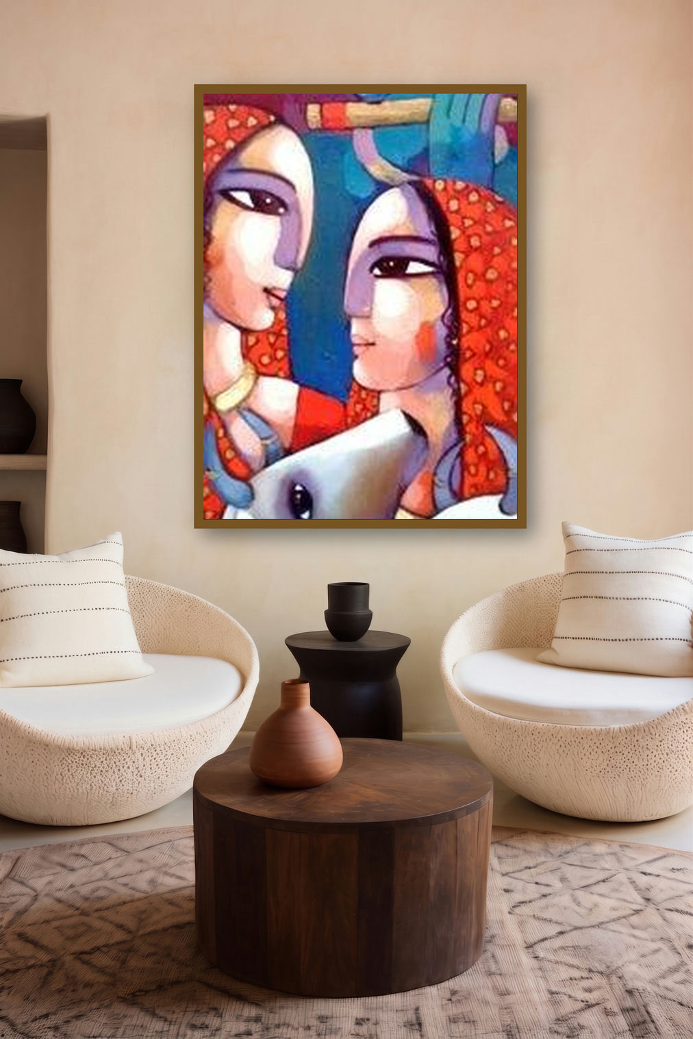 Leela (Divine Revelations) by artist Sekhar Roy displayed in a Boutique gallery