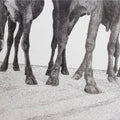 Figurative printmaking titled 'Legs', 8x12 inches, by artist Preya Bhagat on Paper