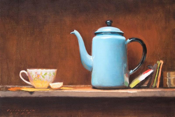 Lemon Tea Painting by Amit Srivastava | ArtZolo.com