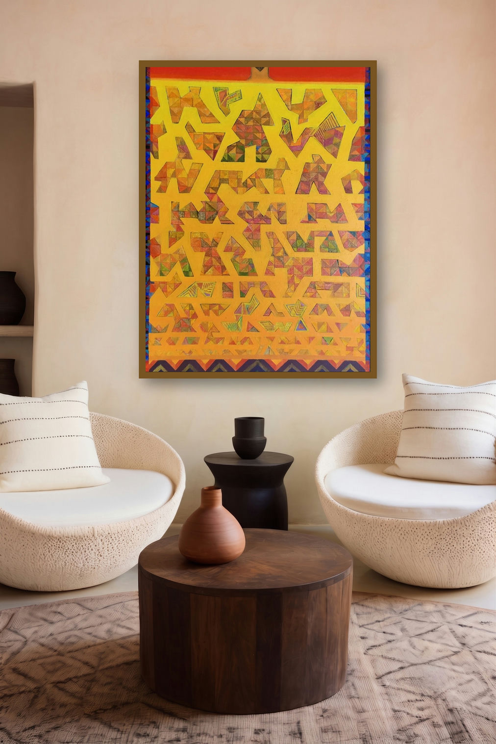Life 2 (Tree of Life: Labyrinth) by artist Madhukar Munde displayed in a Contemporary gallery