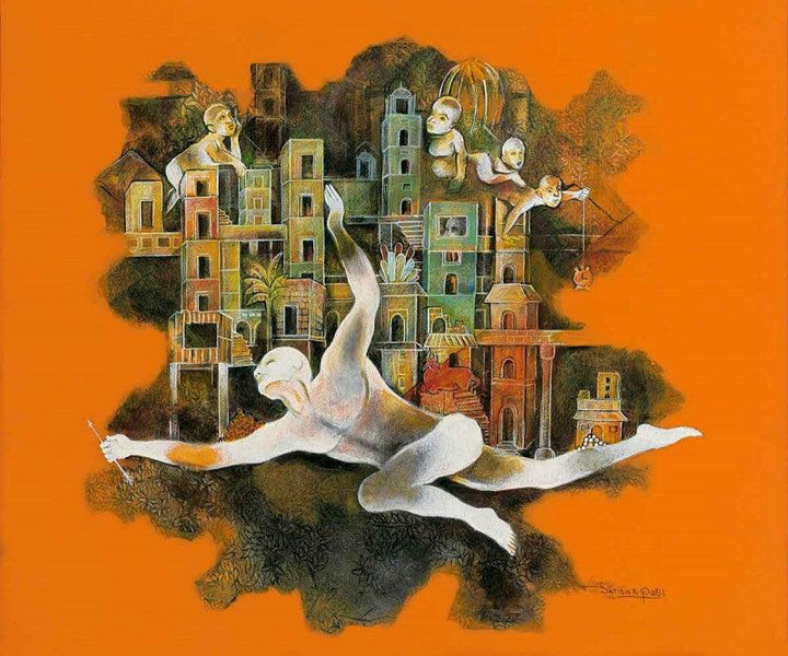Life In Mumbai Painting by Satish Patil | ArtZolo.com