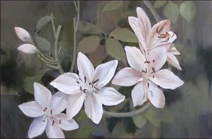 Lily Painting by Indrani Acharya | ArtZolo.com