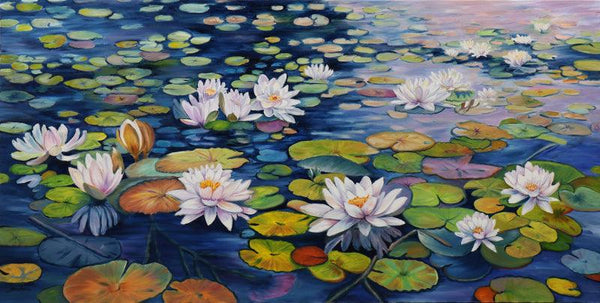Lily Pond 24 Painting by Sulakshana Dharmadhikari | ArtZolo.com