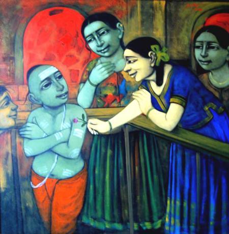Little Love Painting by Apet Pramod | ArtZolo.com