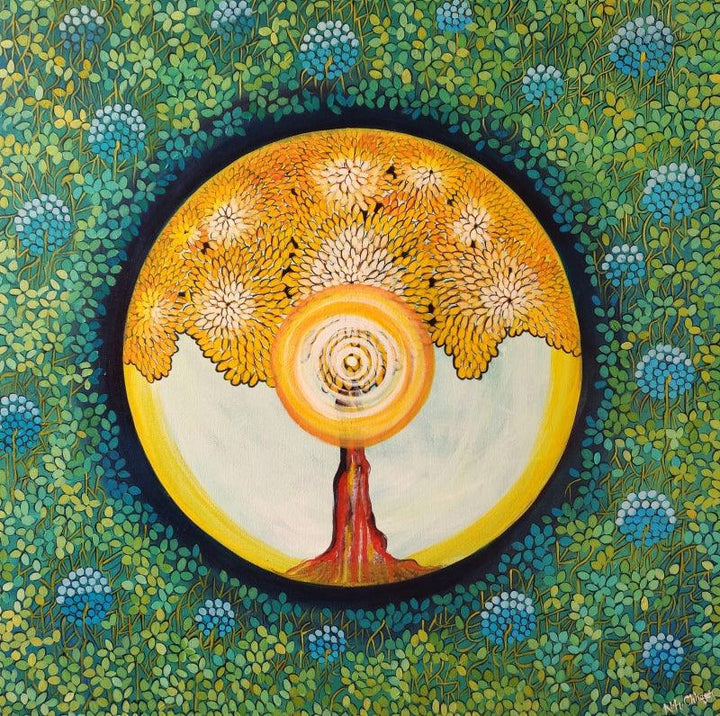Living In Abundance Painting by Nitu Chhajer | ArtZolo.com