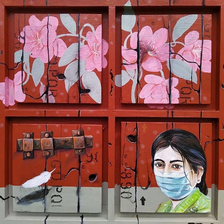 Lockdown Painting by Gopal Roy | ArtZolo.com
