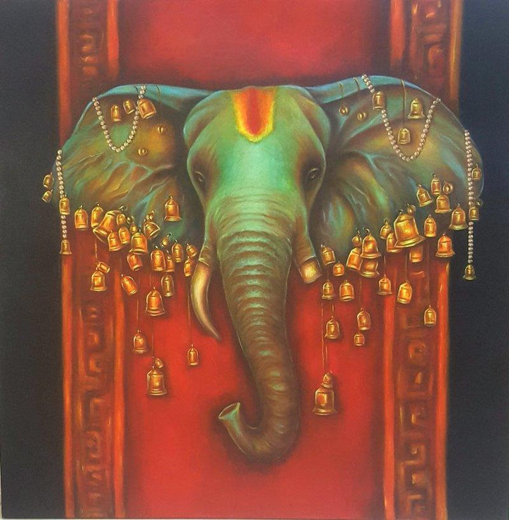 Lord Ganapati Painting by Sonia Kumar | ArtZolo.com