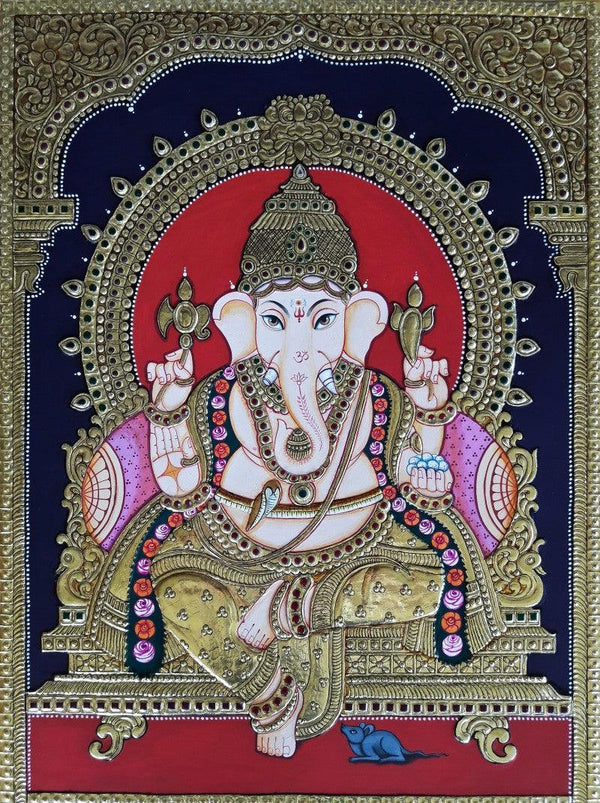Lord Ganesha Traditional Art by Sanjay Tandekar | ArtZolo.com