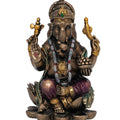 Religious handicraft titled 'Lord Ganesha', 4x2x2 inches, by artist Brass Handicrafts on Polyresin, Bronze