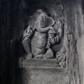 Religious charcoal drawing titled 'Lord Ganesha', 22x32 inches, by artist NILESH GAVALE on Paper