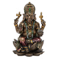 Religious handicraft titled 'Lord Ganesha', 7x4x4 inches, by artist Brass Handicrafts on Brass