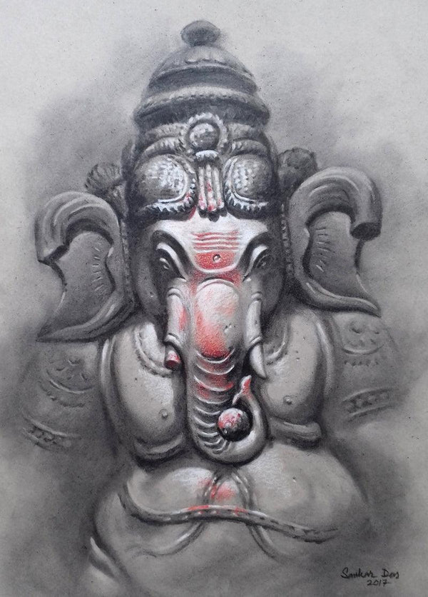 Lord Ganesha Drawing by Sankar Das | ArtZolo.com