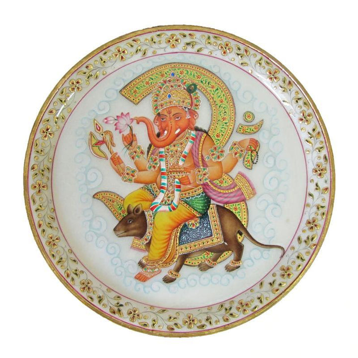 Lord Ganesha With Rat Handicraft by Ecraft India | ArtZolo.com