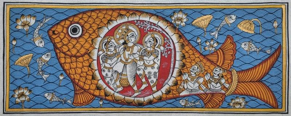 Lord Krishna 2 Traditional Art by Abhishek Joshi | ArtZolo.com