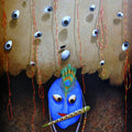 Religious oil painting titled 'Lord Krishna', 48x36 inches, by artist Abass Batliwala on Canvas